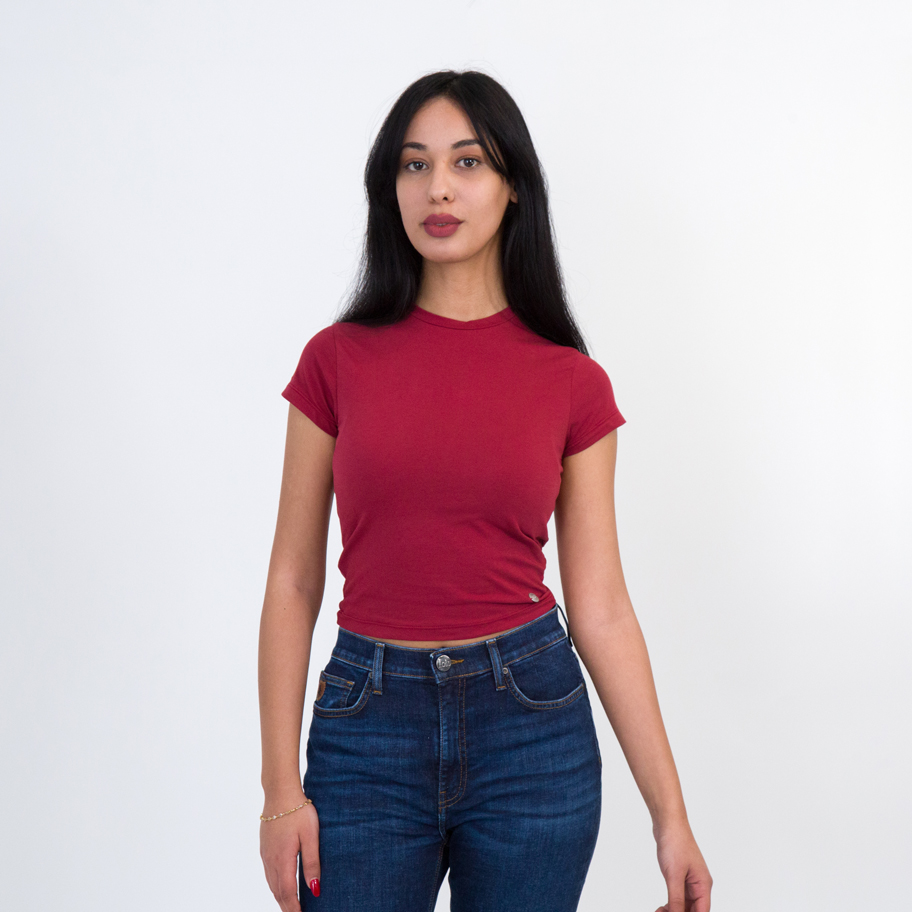 LOIS T-SHIRT MAILLE-02 CROCOS FEM NAT.