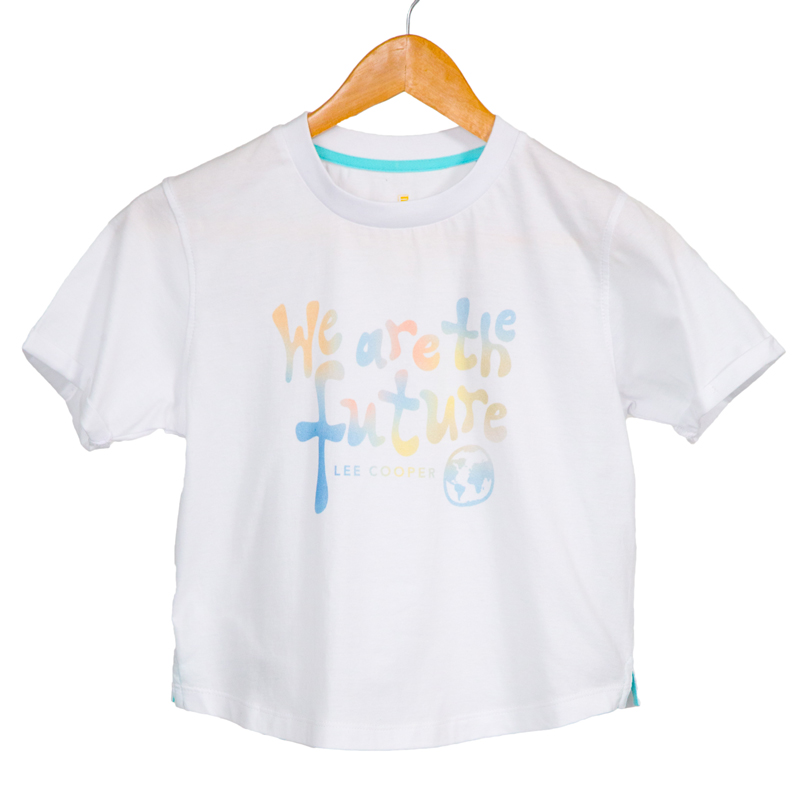 Lee Cooper T-Shirt Fille Maille-01 Karen Fille Nat.