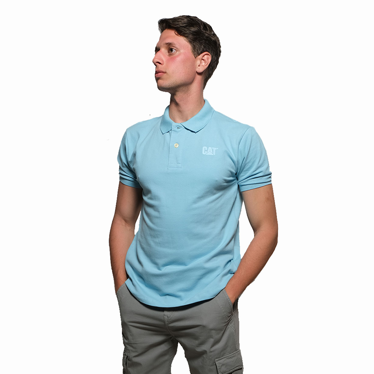 CAT Polo CAT. Found P.J. Sky Blue
