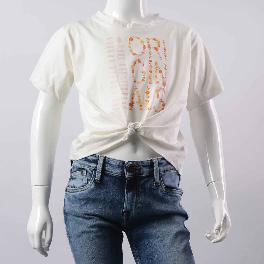 Lee Cooper T-Shirt Maille-01 Imy Fille Nat.