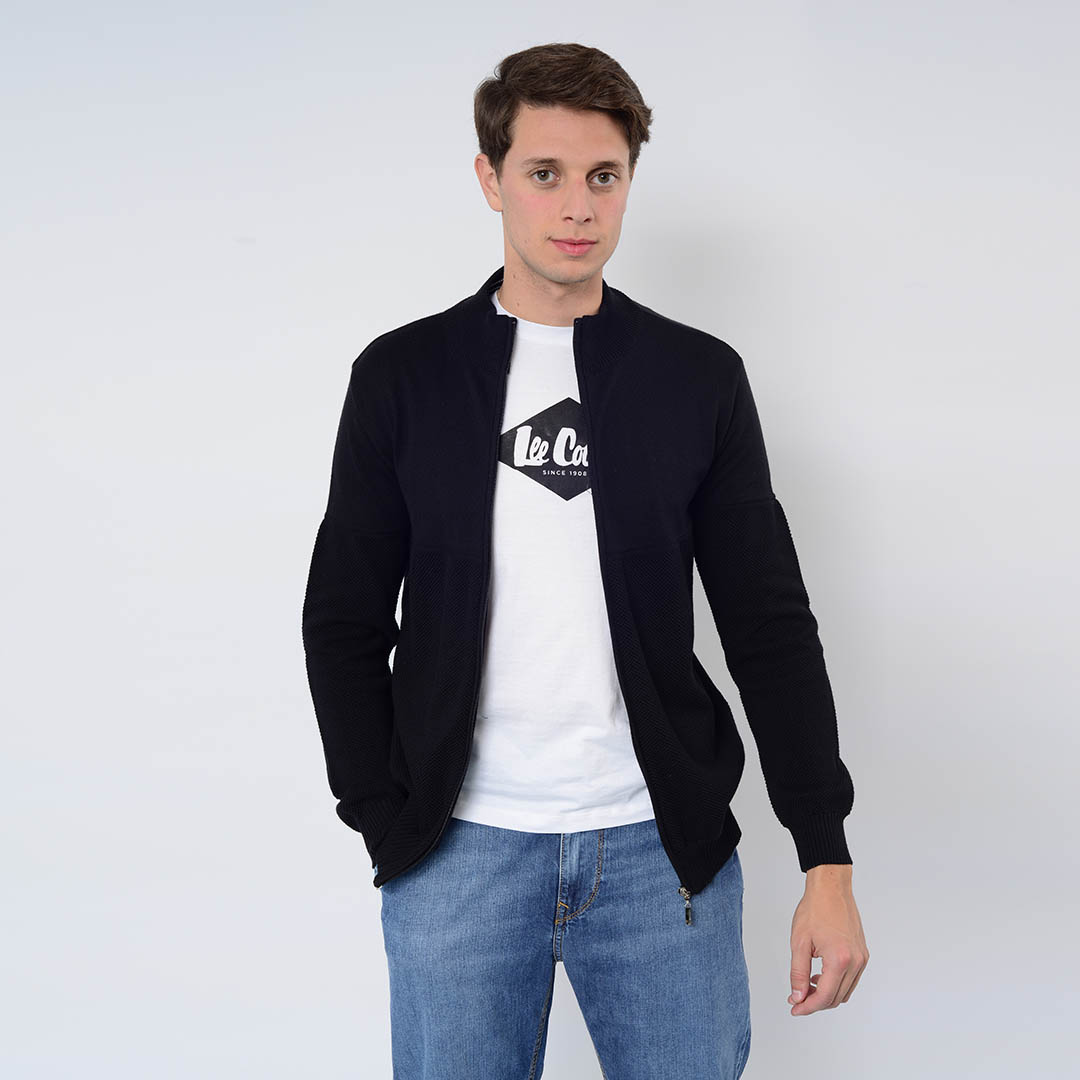 LEE COOPER GILET MAILLE-01 LCH2317 HOM NAT.