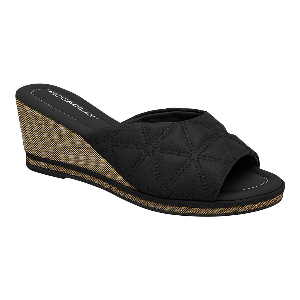 PICCADILLY MULES SHOES-02 408198-2 BLACK PICCAD