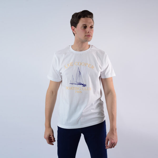 LEE COOPER T-SHIRT MAILLE-01 BOATING HOM NAT.