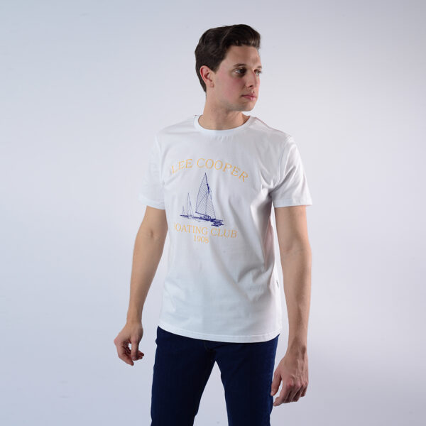 LEE COOPER T-SHIRT MAILLE-01 BOATING HOM NAT.