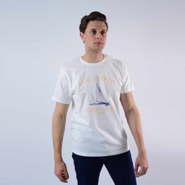 LEE COOPER T-SHIRT MAILLE-01 BOATING HOM NAT.