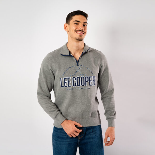 Lee Cooper Sweatshirt Maille-02 Bellingham Homme Nat.