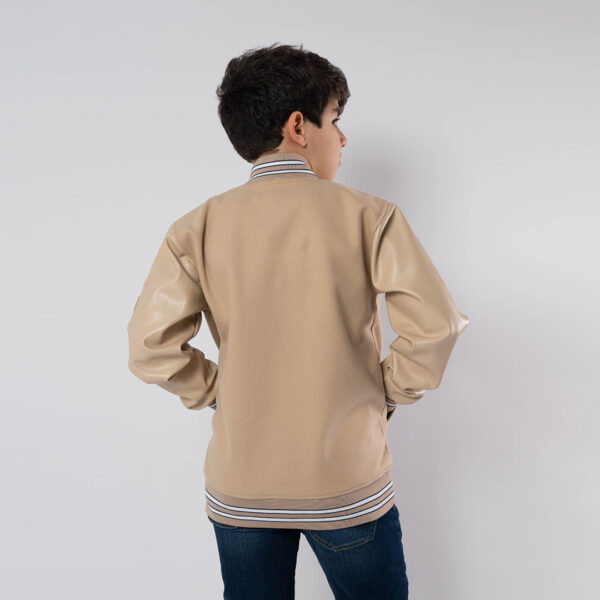 PATERSON BLOUSON MAILLE-01 LOWER ENF NAT.