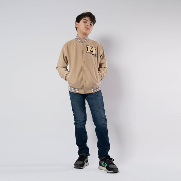 PATERSON BLOUSON MAILLE-01 LOWER ENF NAT.