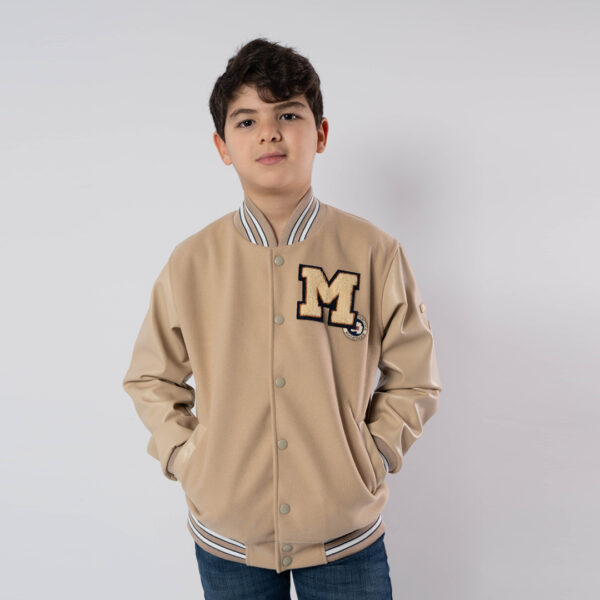 PATERSON BLOUSON MAILLE-01 LOWER ENF NAT.
