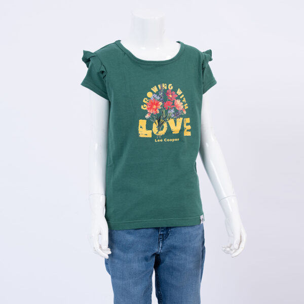 Lee Cooper T-Shirt Maille-15 Love Fille Nat.