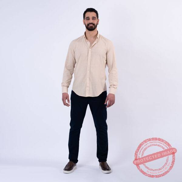 Lee Cooper Chemise Toile-72 Cym Homme ML Nat.