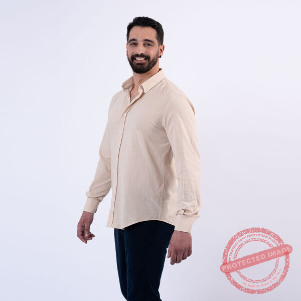 Lee Cooper Chemise Toile-72 Cym Homme ML Nat.