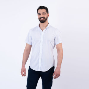 Lee Cooper Chemise Toile-80 Chem-Strai-Co MC Homme Nat.