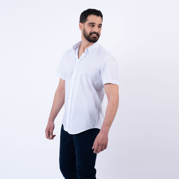 Lee Cooper Chemise Toile-80 Chem-Strai-Co MC Homme Nat.