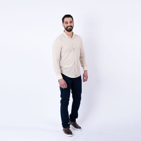 Lee Cooper Chemise Toile-92 Chem-Strai-Co ML Homme Nat.