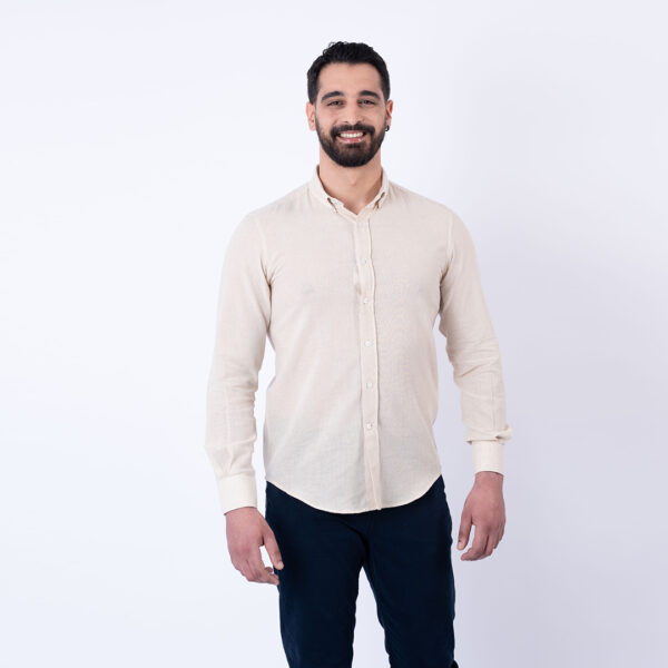 Lee Cooper Chemise Toile-92 Chem-Strai-Co ML Homme Nat.