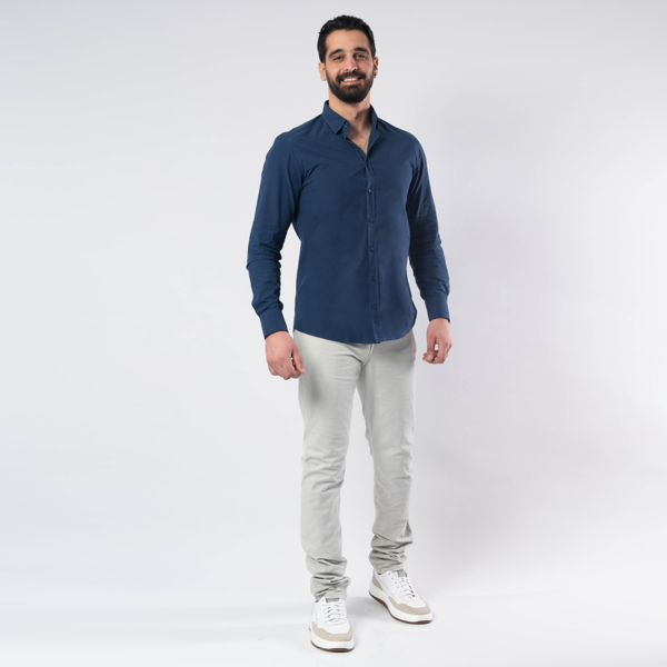 Lee Cooper Chemise Toile-97 Chem-Strai-Co ML Homme Nat.