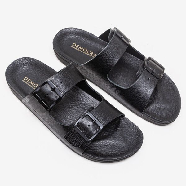Democrata Claquettes Shoes-01 Sand.Wek 514101 Preto