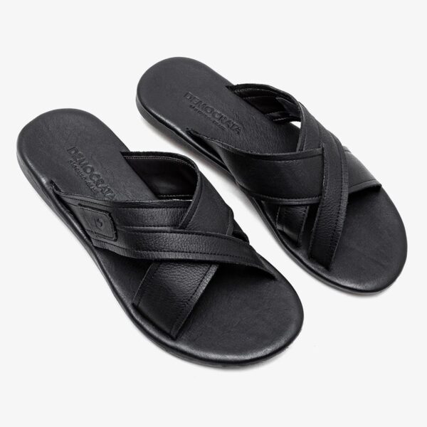 Democrata Claquettes Shoes-01 Sand.Zion 15142 Preto