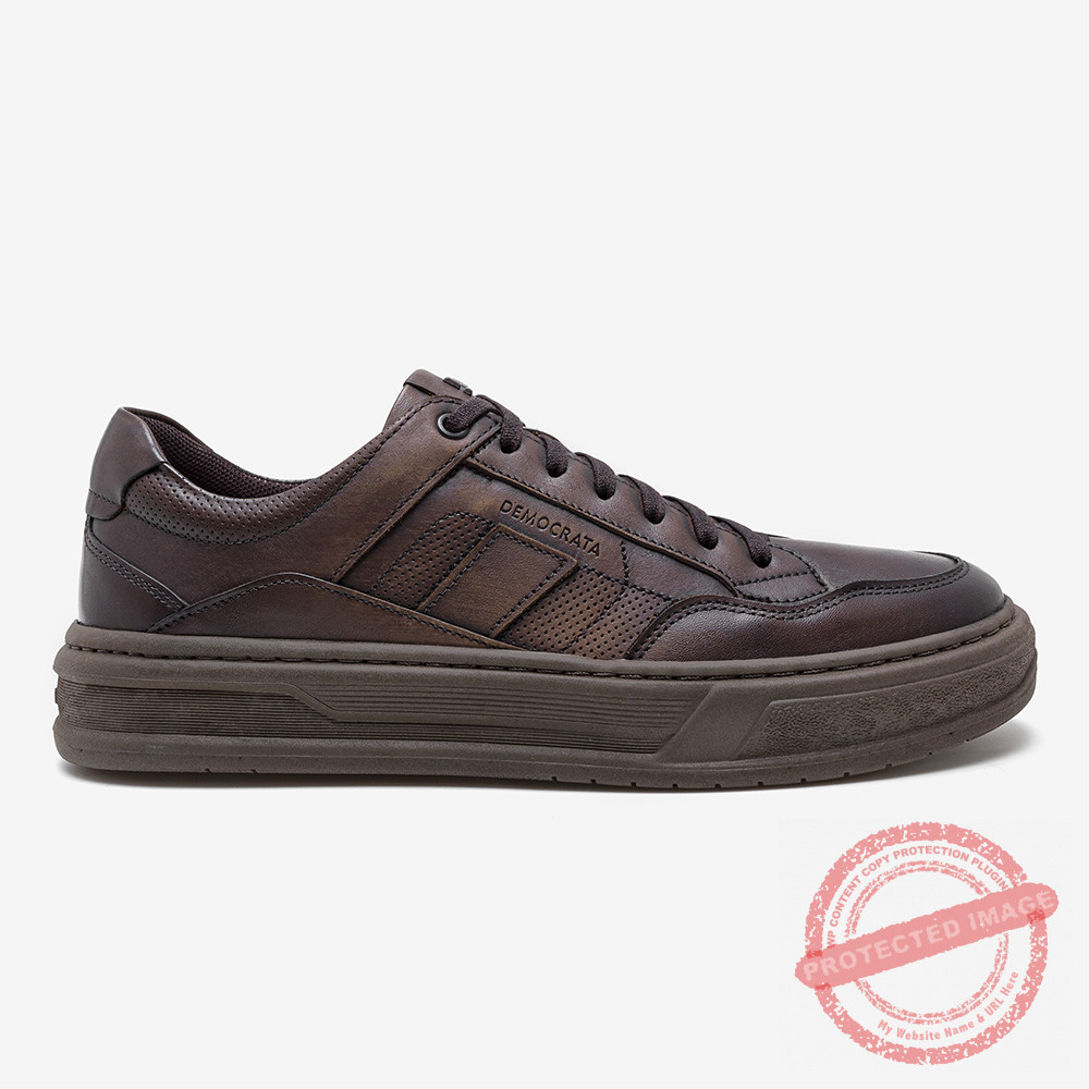 DEMOCRATA SNEAKERS SHOES-07 WIDE240801 TABACO
