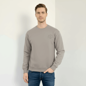 Lee Cooper Sweat Shirt Grège MAILLE-02 BONDI Homme