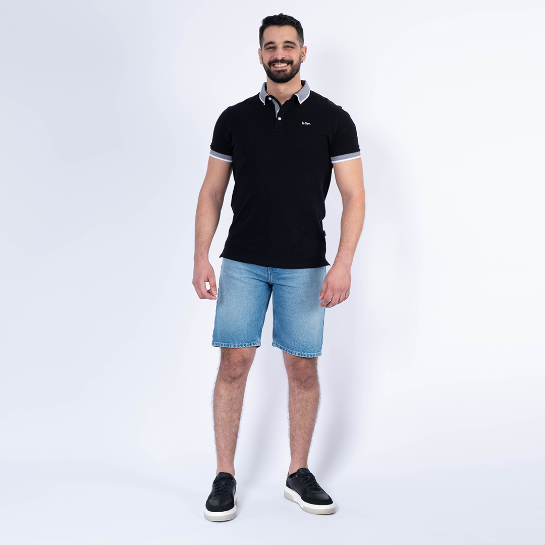 Lee Cooper Polo Maille-01 Adrian Homme-Tx Nat.