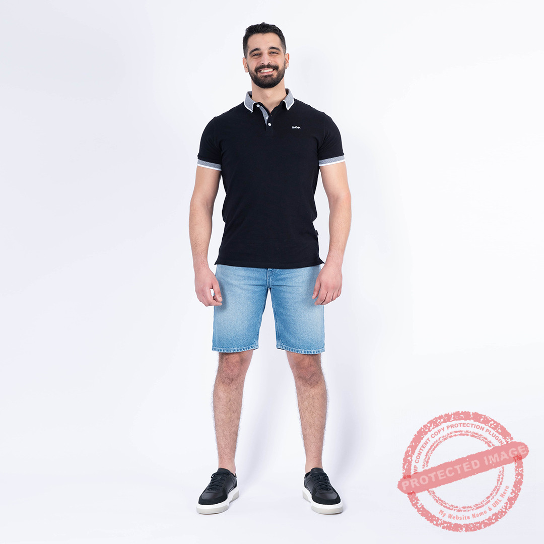 Lee Cooper Polo Maille-01 Adrian Homme-Tx Nat.