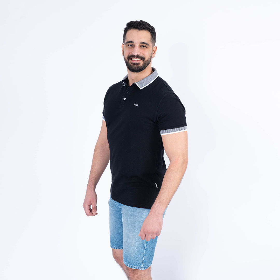 Lee Cooper Polo Maille-01 Adrian Homme-Tx Nat.